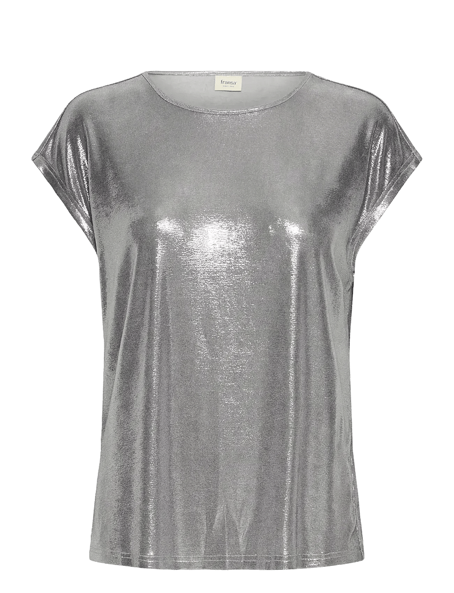 Fransa - FRFRANNY TEE 1 - t-särgid - silver metallic - 1