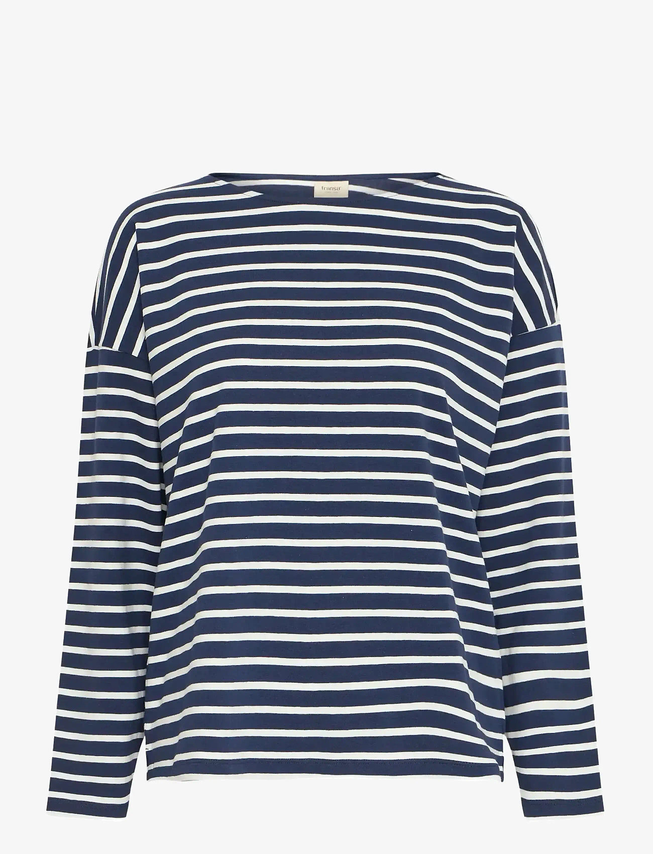 Fransa - FRSIVA TEE 5 - langärmlige tops - navy blazer mix - 1