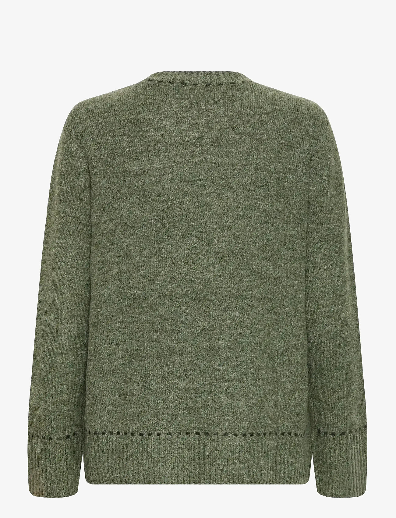 Fransa - FRELISE PU 1 - jumpers - dusty olive mel stripe - 2