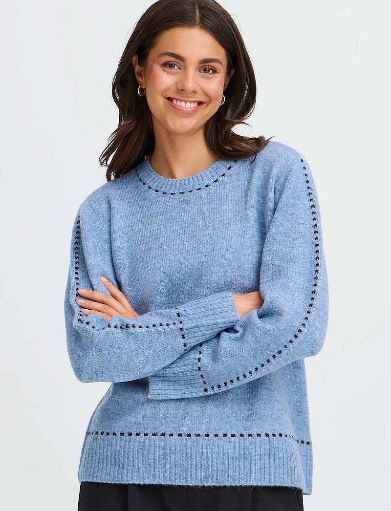 Fransa - FRELISE PU 1 - stickade tröjor - infinity mel stripe - 3