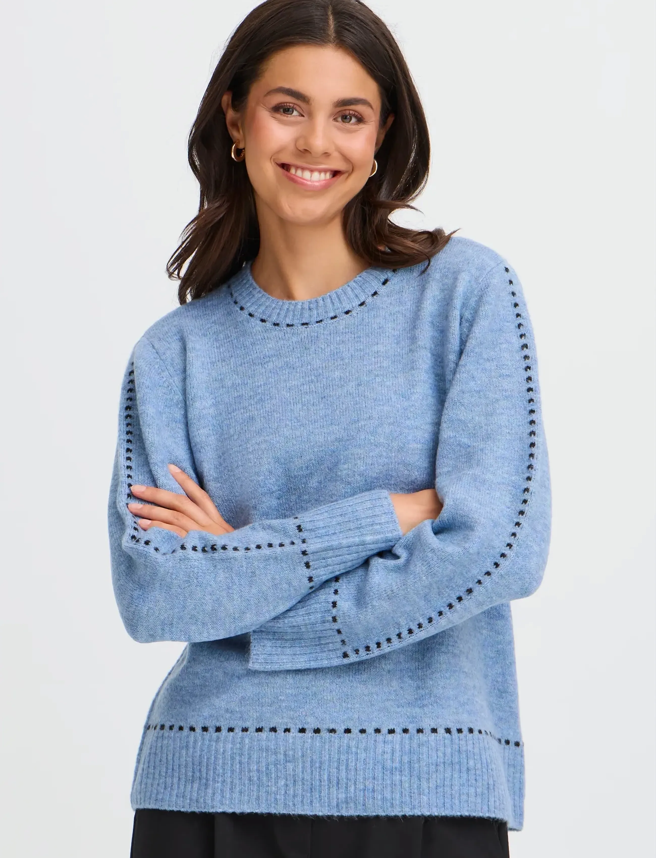 Fransa - FRELISE PU 1 - džemprid - infinity mel stripe - 3