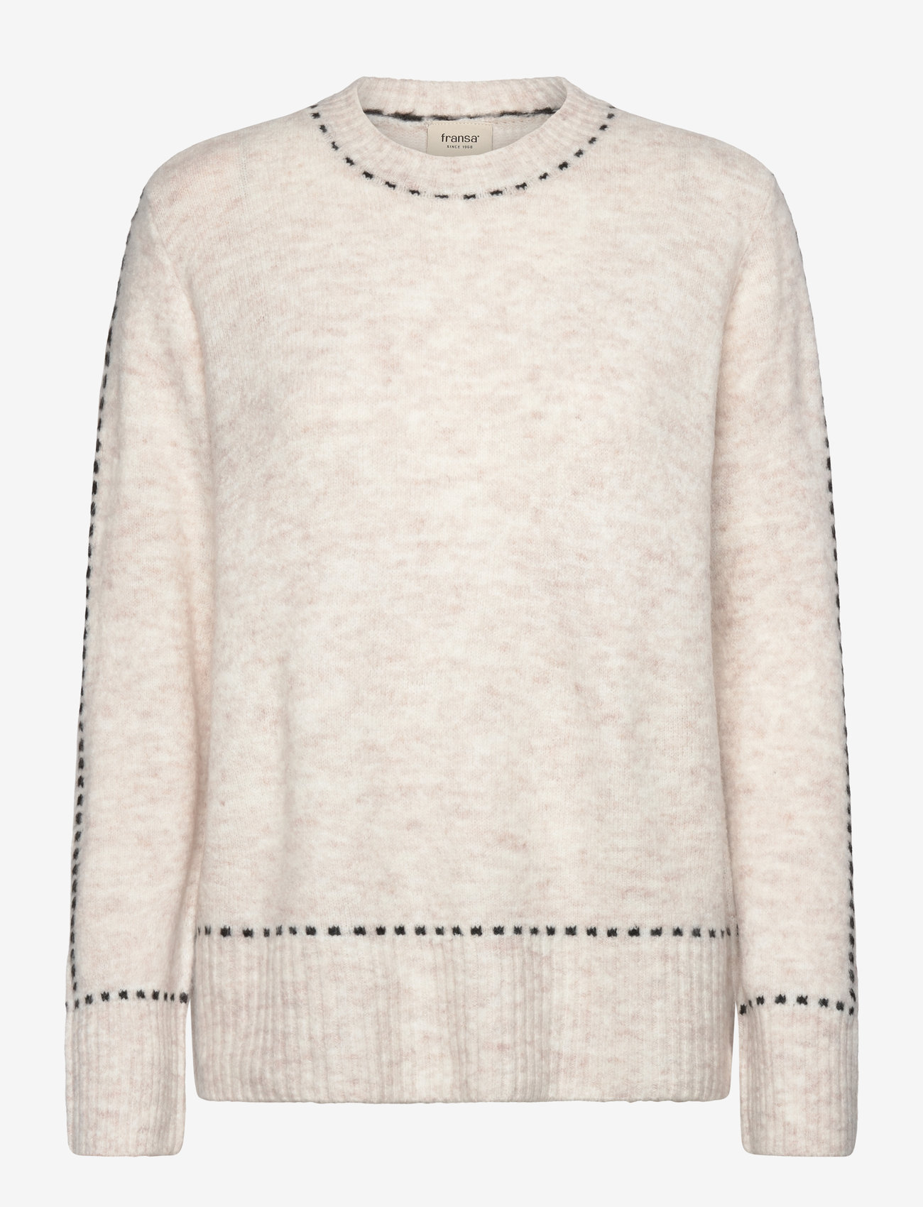 Fransa - FRELISE PU 1 - striktrøjer - limestone melange mix - 0