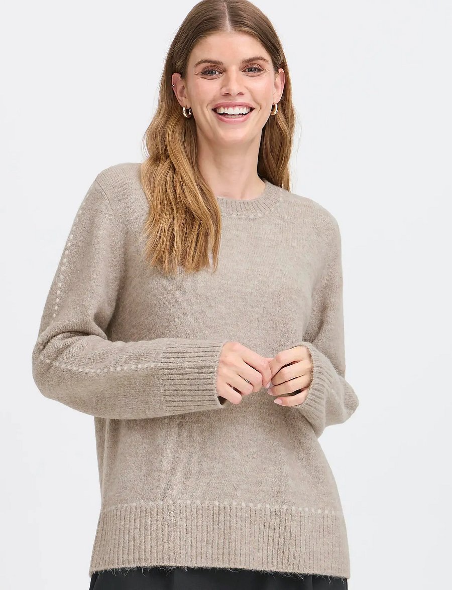 Fransa - FRELISE PU 1 - pullover - moon rock mel. stripe - 3
