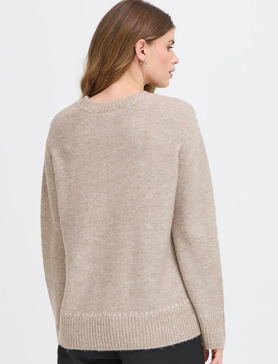 Fransa - FRELISE PU 1 - pullover - moon rock mel. stripe - 4