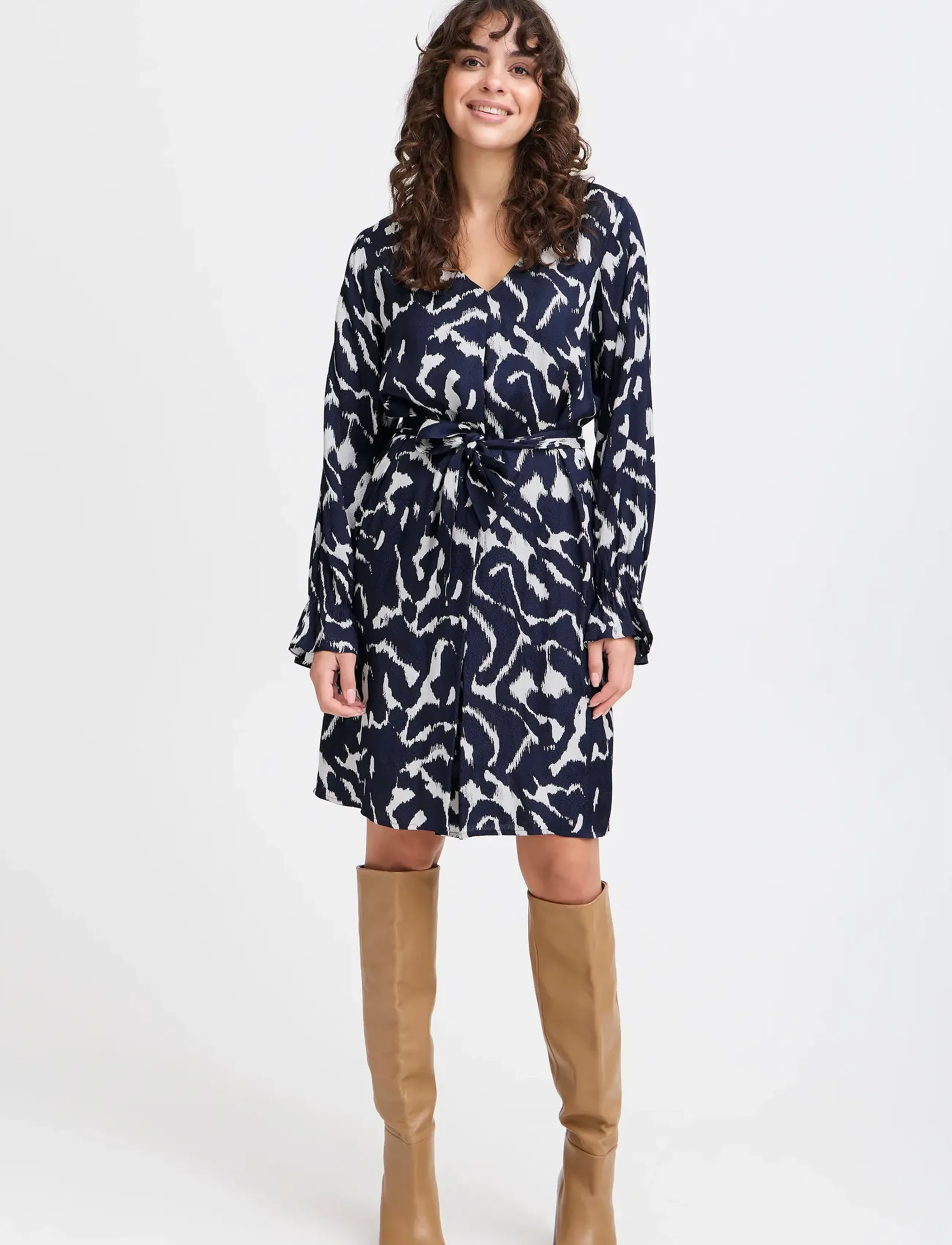 Fransa FRDOTTE DR 1 - Kampagne - NAVY BLAZER AOP SO25 01G / navy