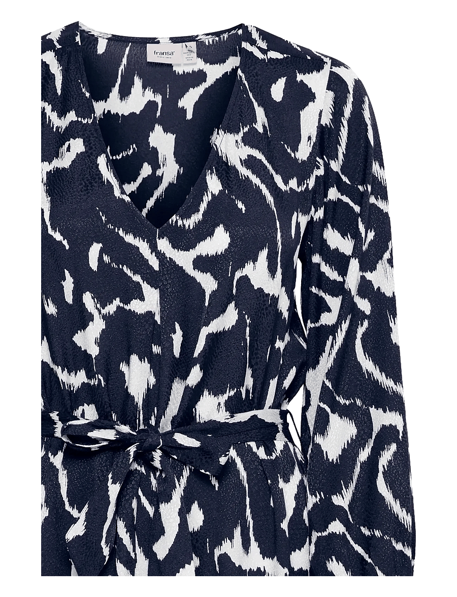 Fransa - FRDOTTE DR 1 - kurze kleider - navy blazer aop so25 01g - 3