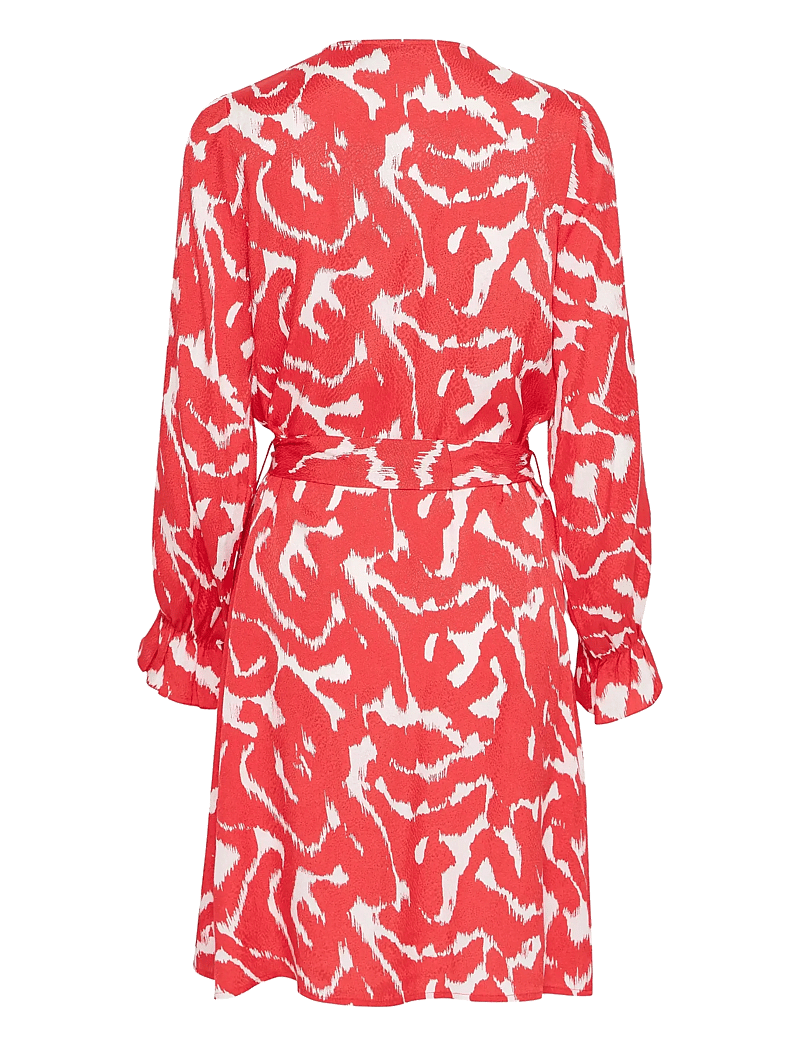 Fransa - FRDOTTE DR 1 - kurze kleider - poinsettia aop - 2