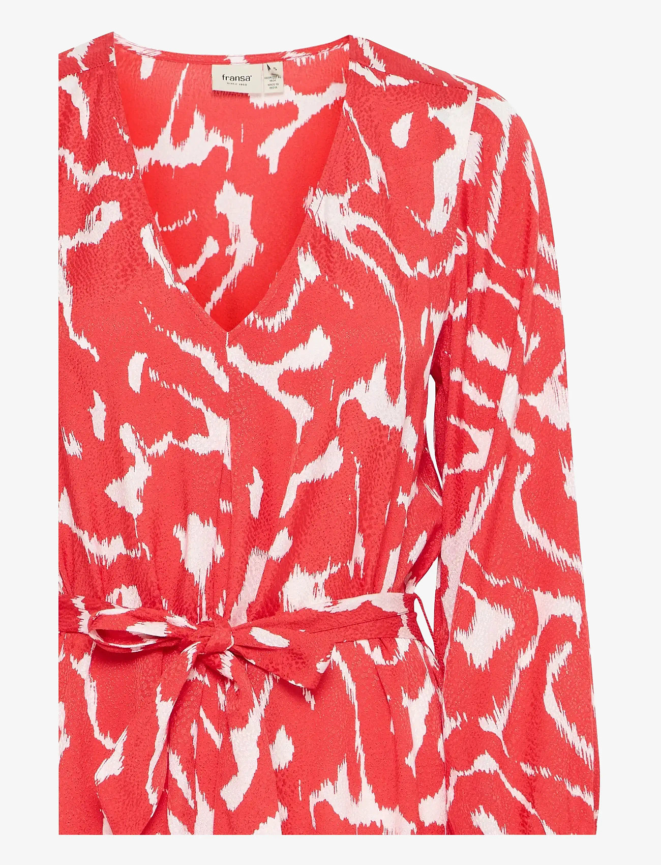 Fransa - FRDOTTE DR 1 - short dresses - poinsettia aop - 2