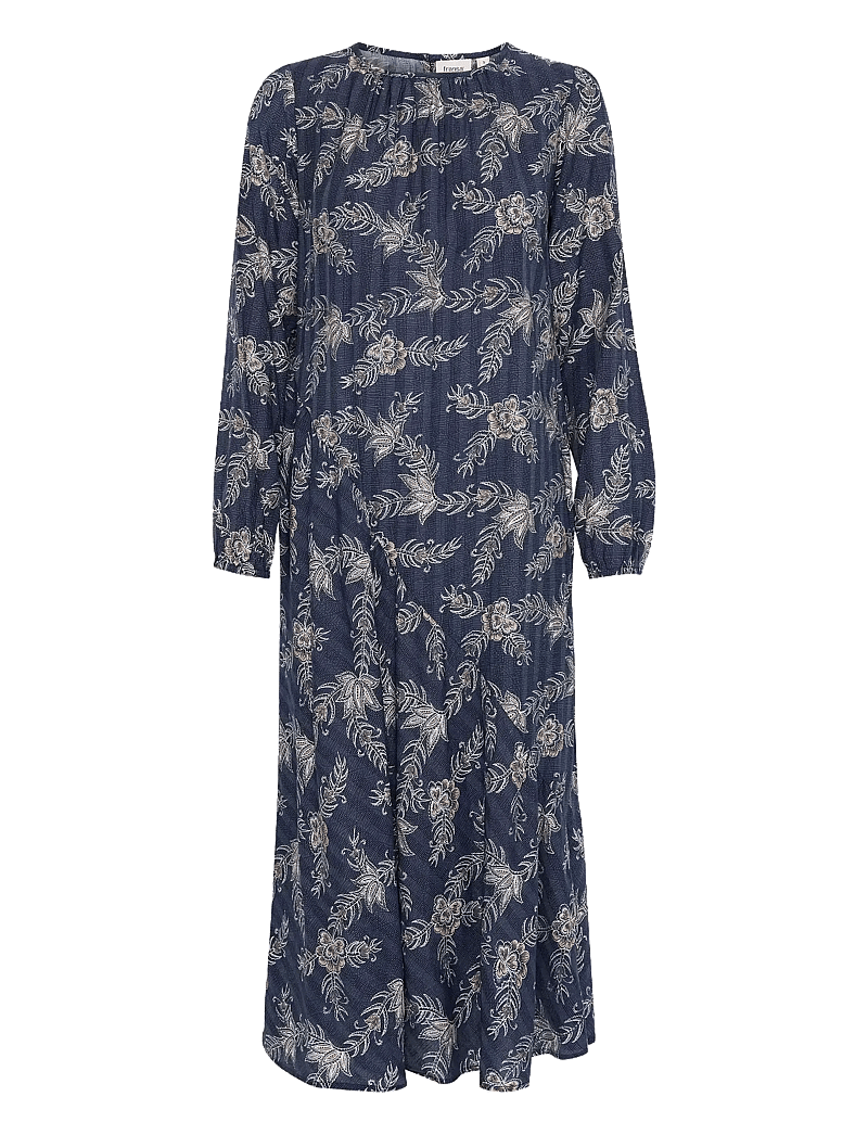 Fransa - FRLELA DR 1 - midi kjólar - navy blazer aop so25 01b - 1