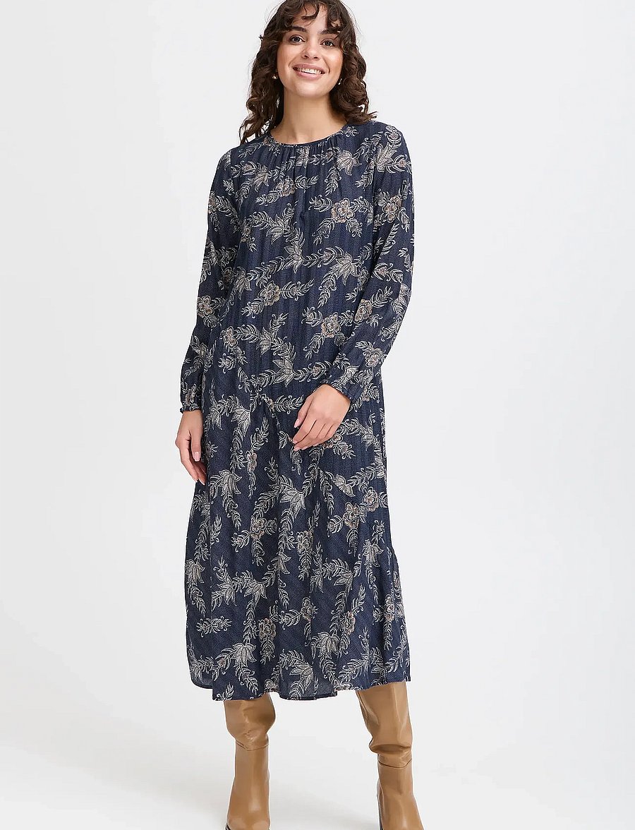Fransa - FRLELA DR 1 - midikleidid - navy blazer aop so25 01b - 0