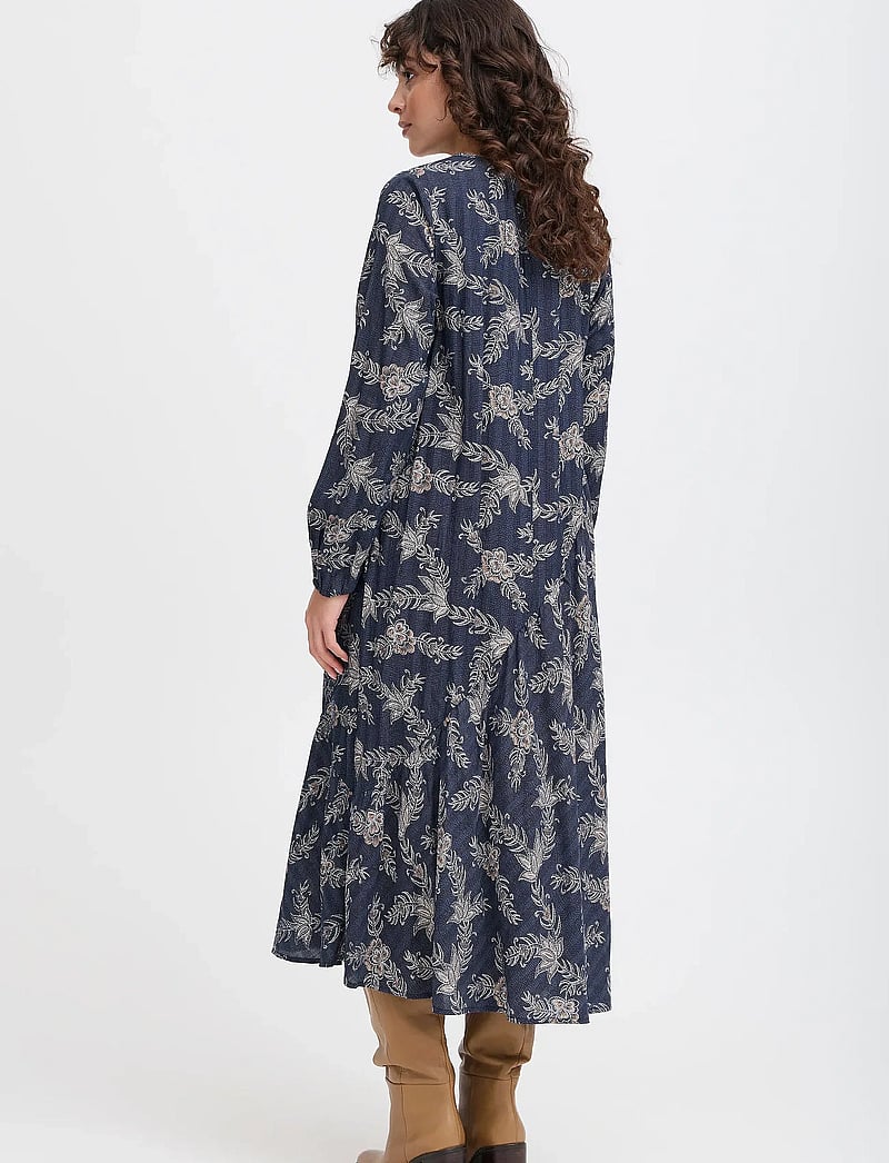 Fransa - FRLELA DR 1 - midi kjólar - navy blazer aop so25 01b - 4