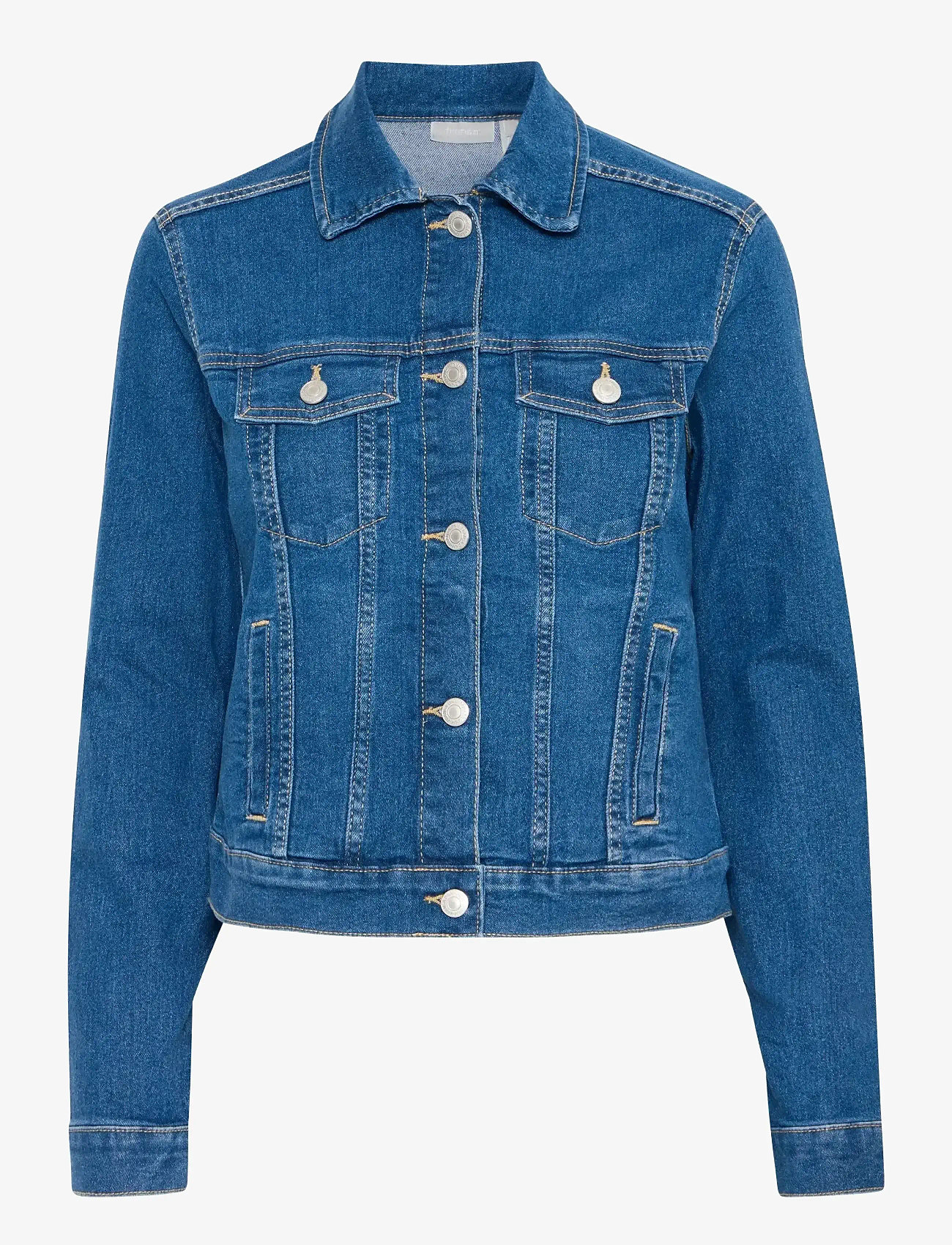 Fransa - FXDENIMA JA 1 - jeansjacken - mid blue denim - 1
