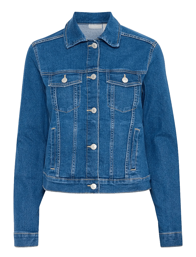 Fransa - FXDENIMA JA 1 - jeansjacken - mid blue denim - 1