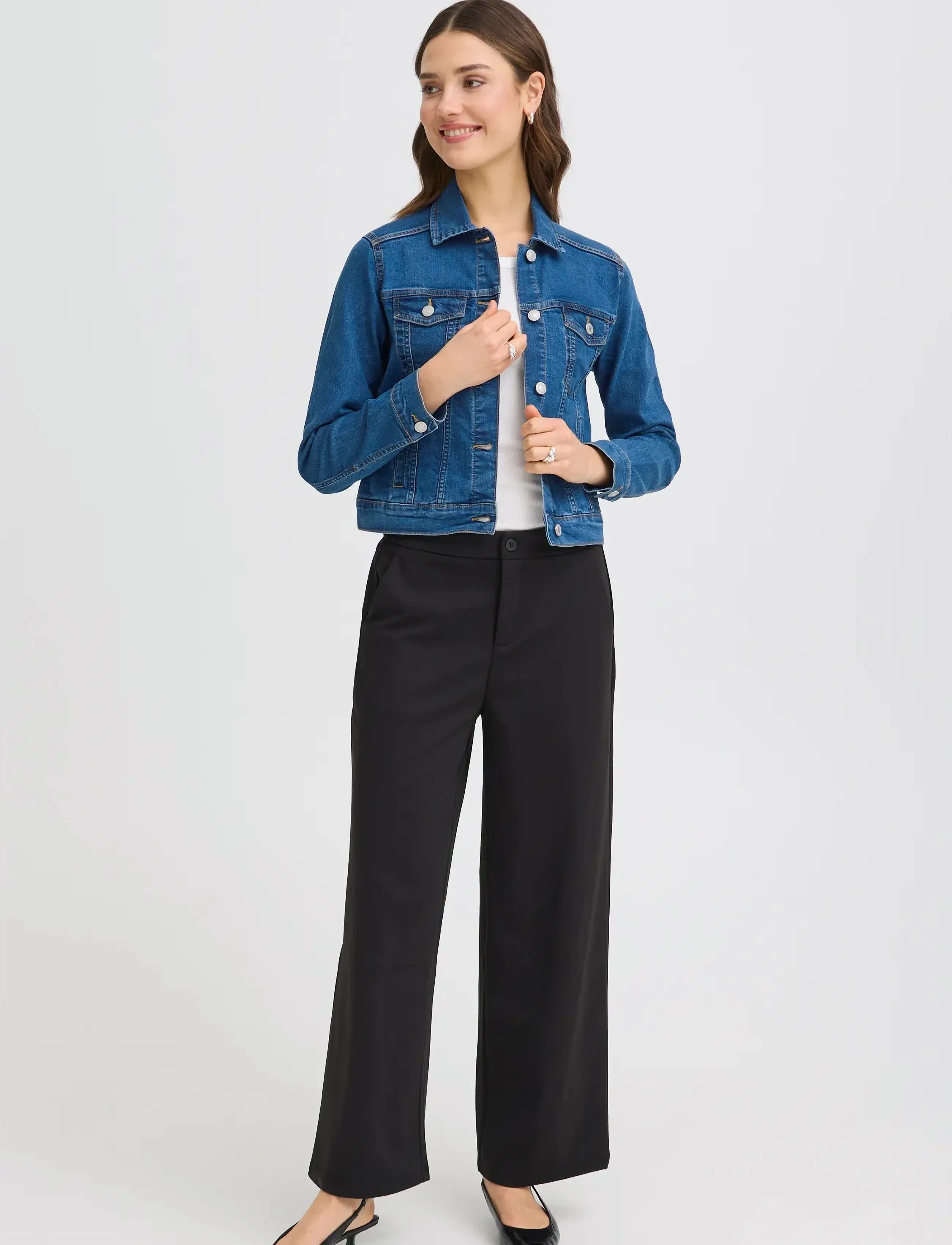 Fransa FXDENIMA JA 1 - Transitional Layering - MID BLUE DENIM / blue