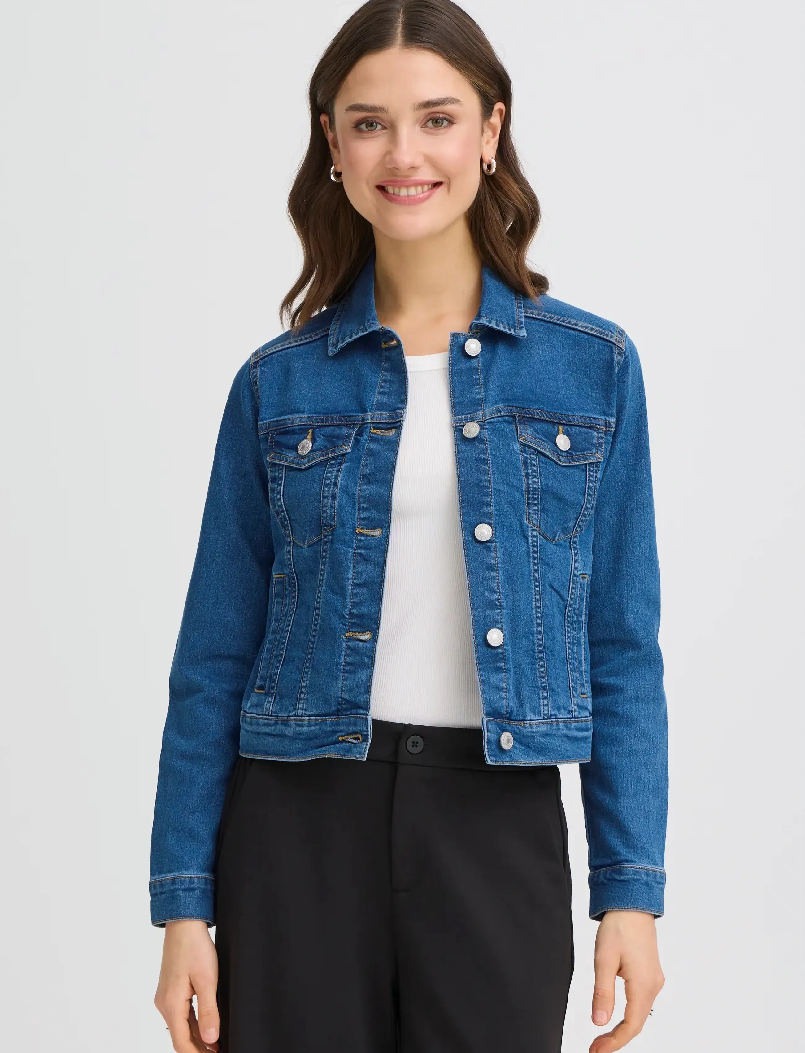 Fransa - FXDENIMA JA 1 - denimjakker - mid blue denim - 3