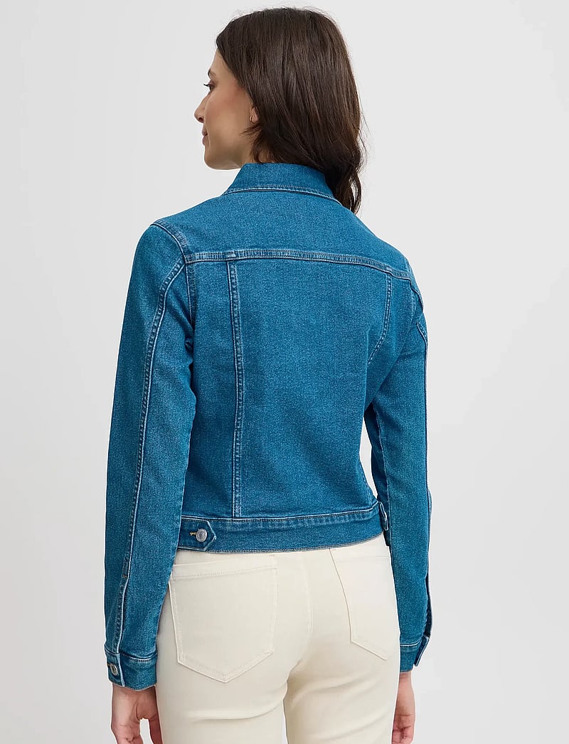 Fransa - FXDENIMA JA 1 - jeansjacken - mid blue denim - 4