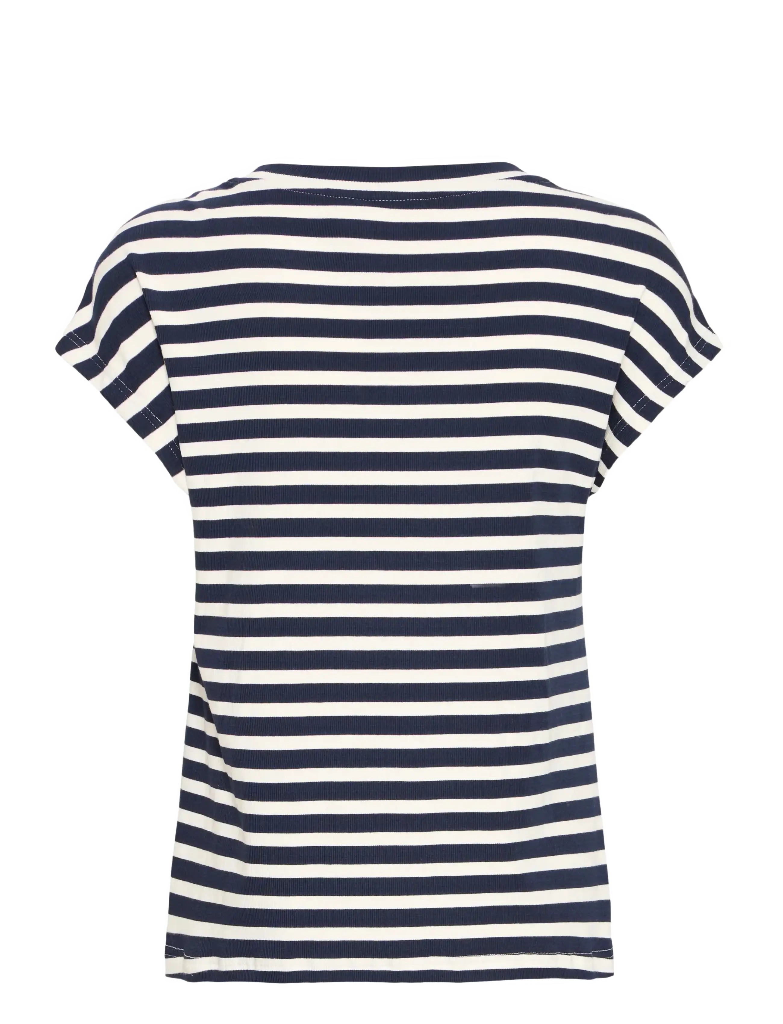 Fransa - FRCANO TEE 1 - t-shirts - navy b. stripe - 2