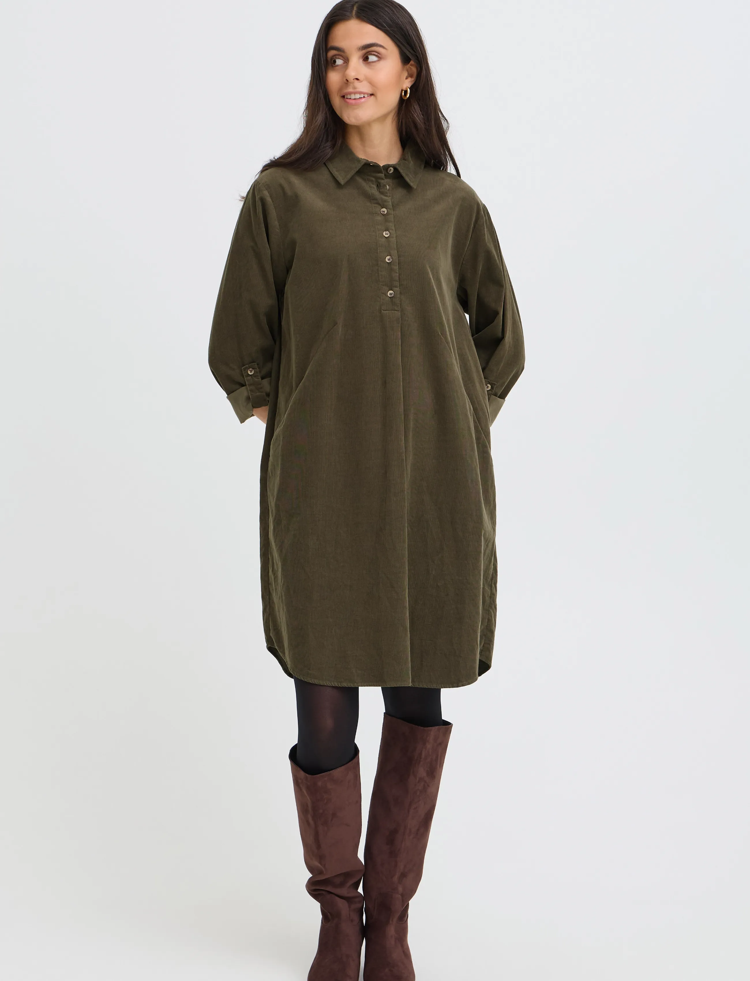 Fransa FRCORY DR 2 - Kläder - GRAPE LEAF / khaki/green
