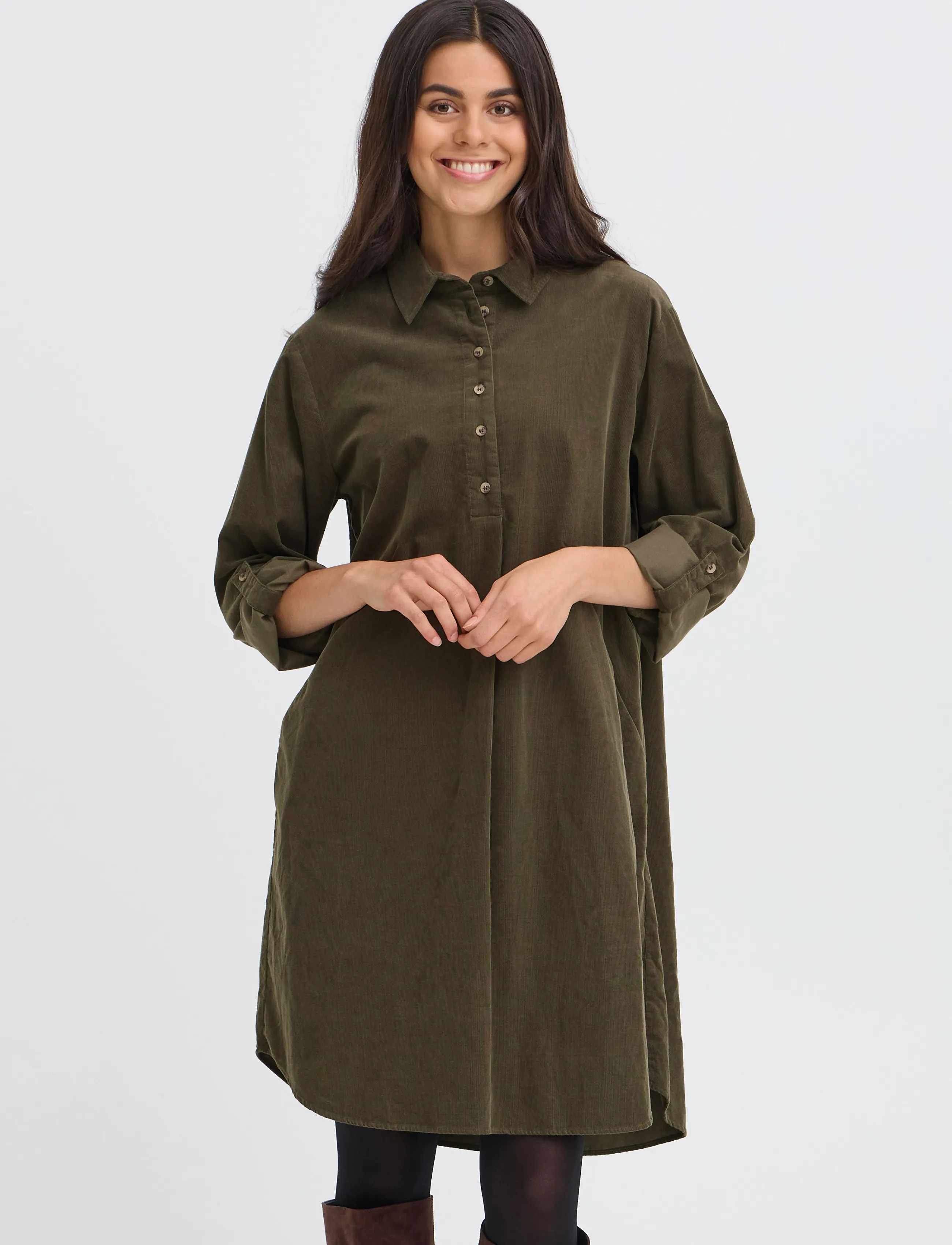 Fransa - FRCORY DR 2 - skjortklänningar - grape leaf - 3
