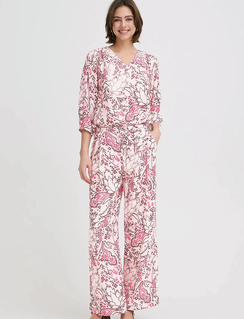 Fransa - FRARIANA PA 3 - laia säärega püksid - femi bouquet lotus - 0