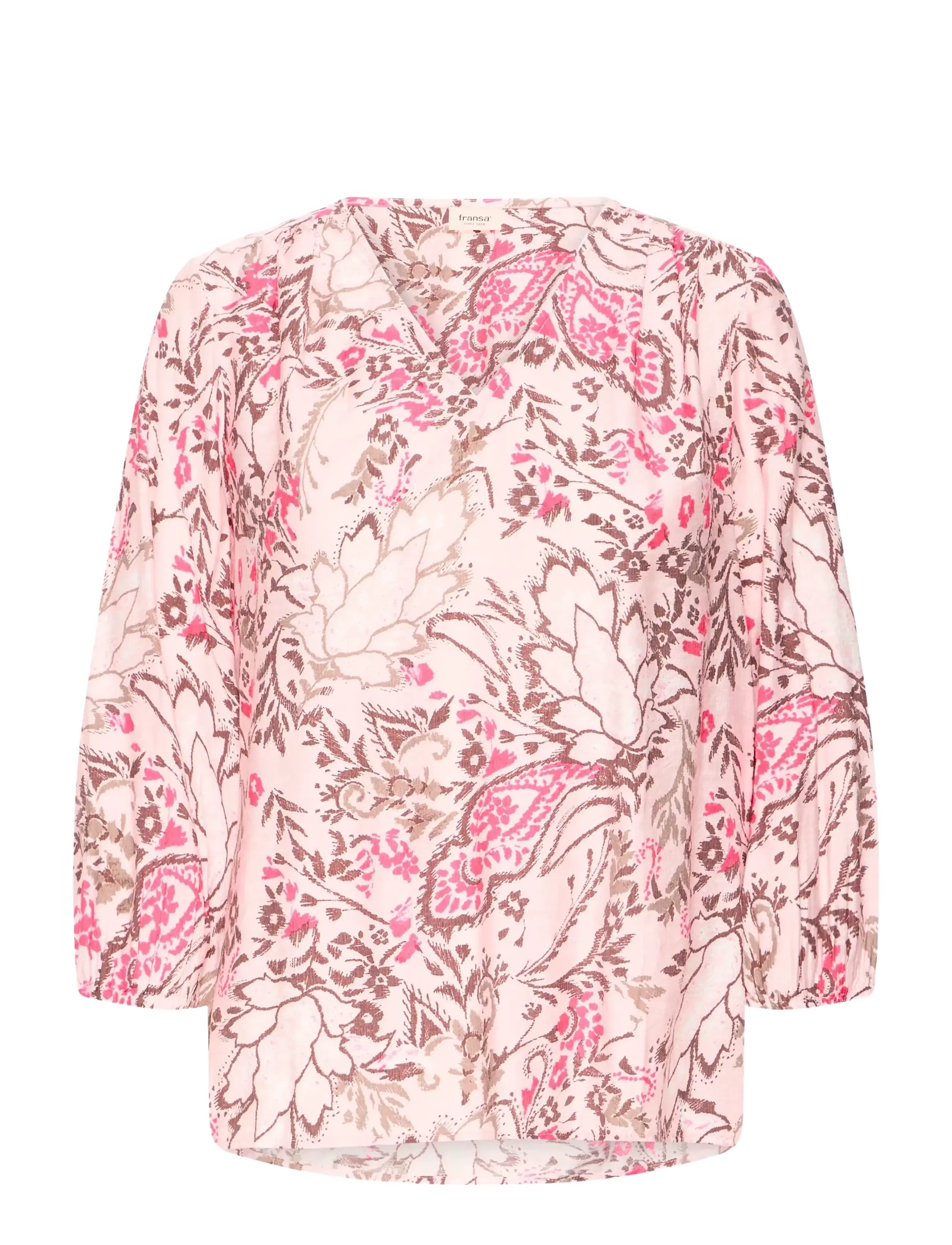 Fransa FRARIANA BL 6 - Bluser - FEMI BOUQUET LOTUS / pink/rose
