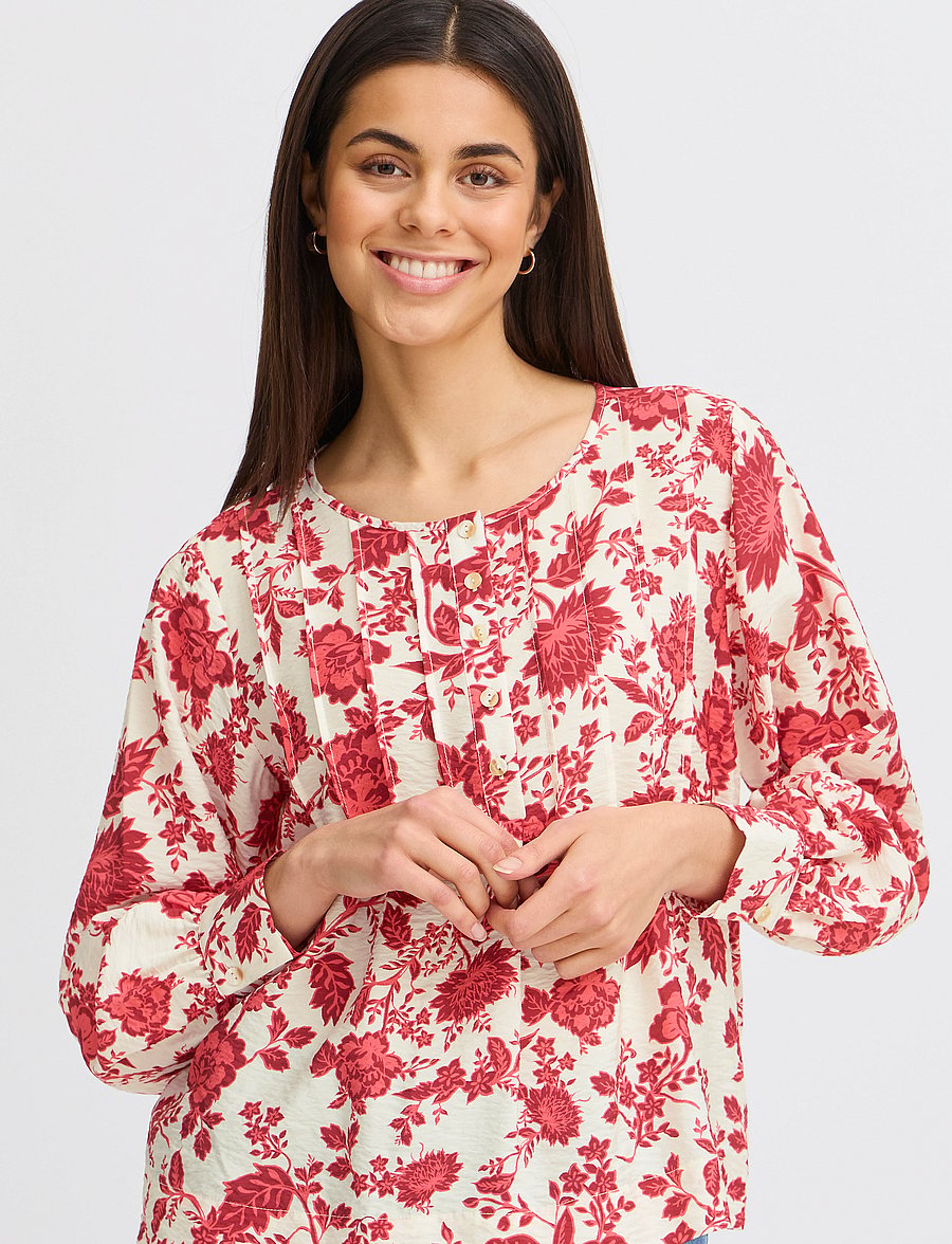 Fransa - FRHITA BL 1 - langärmelige blusen - teaberry mix - 4