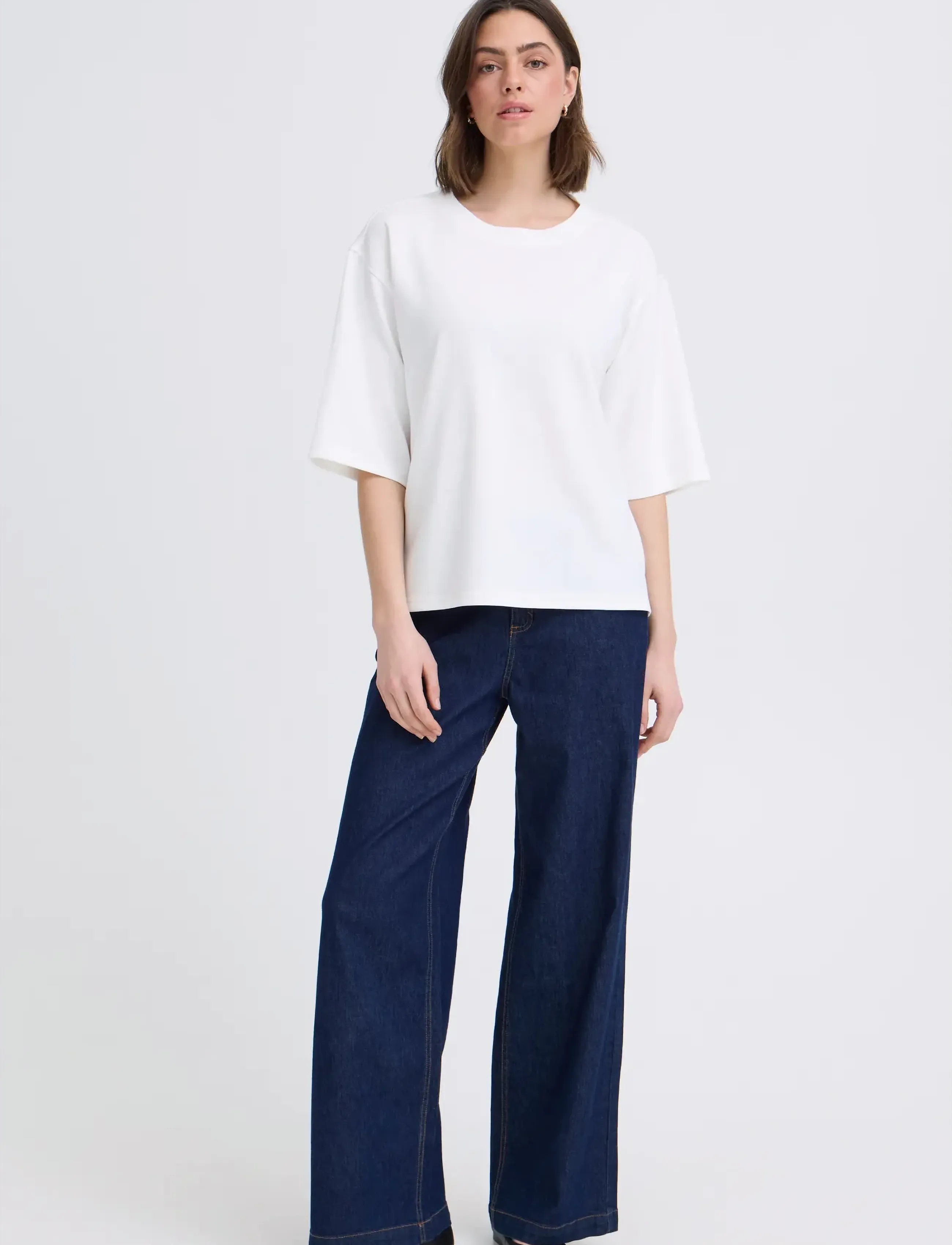 Fransa - FRAURORA PU 1 - t-shirts - whisper white - 3