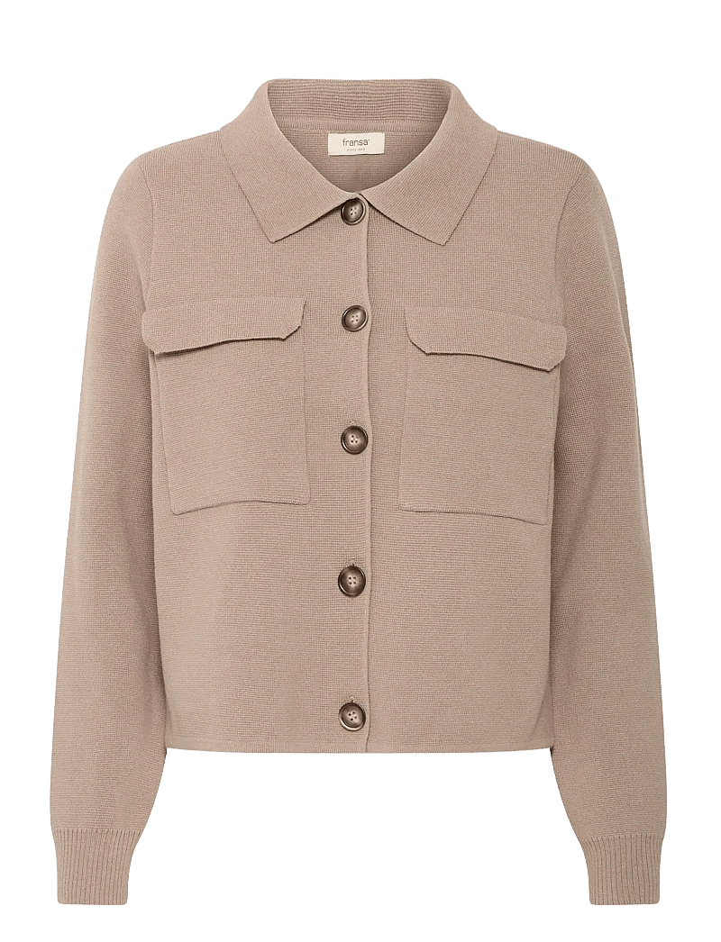 Fransa - FRITA CAR 1 - overshirts - desert taupe - 1