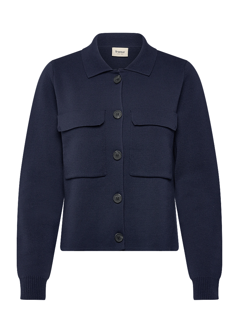 Fransa - FRITA CAR 1 - overshirts - navy blazer - 0