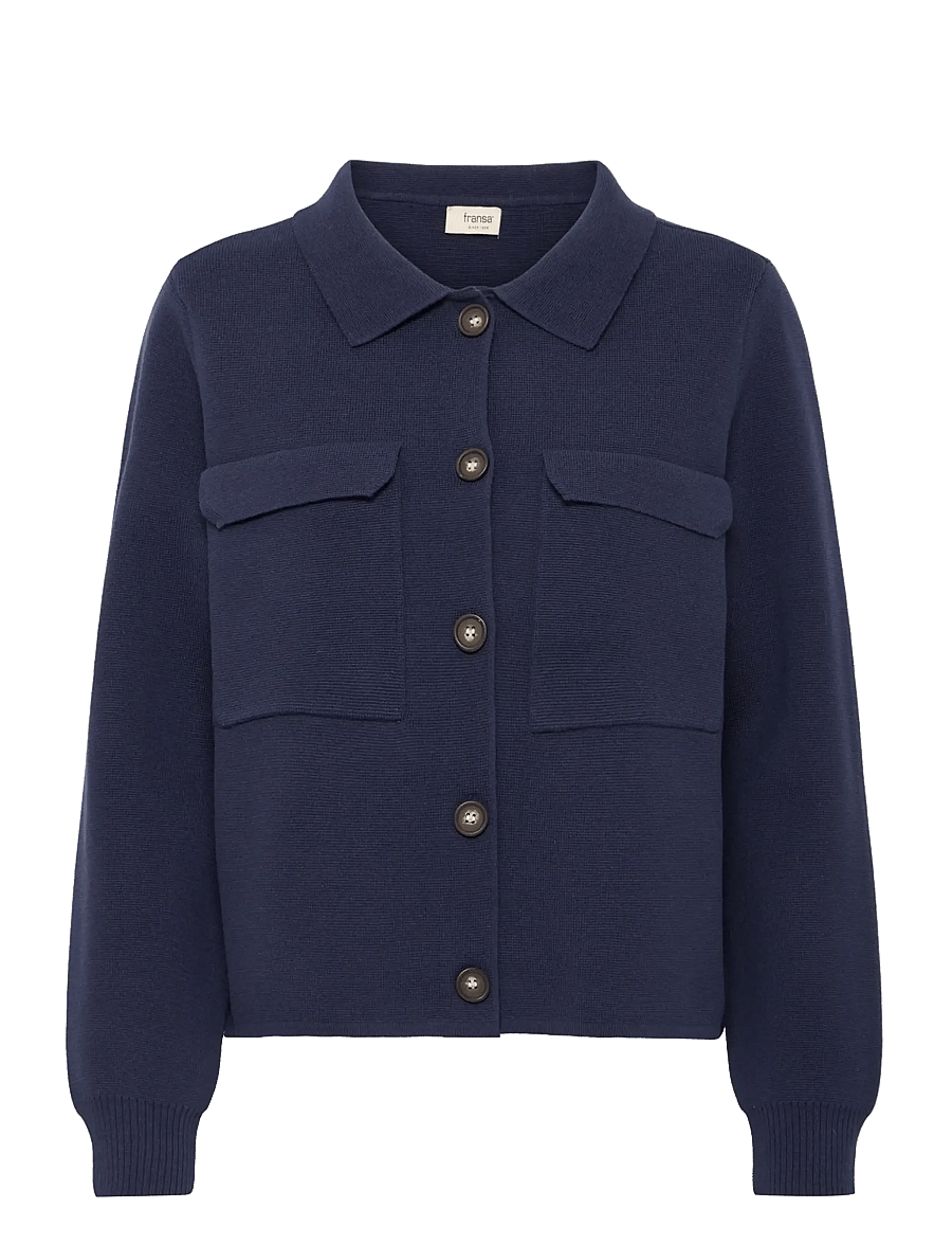 Fransa - FRITA CAR 1 - overshirts - navy blazer - 1