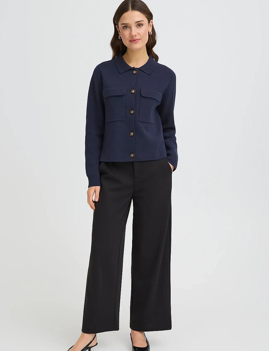 Fransa - FRITA CAR 1 - overshirts - navy blazer - 0