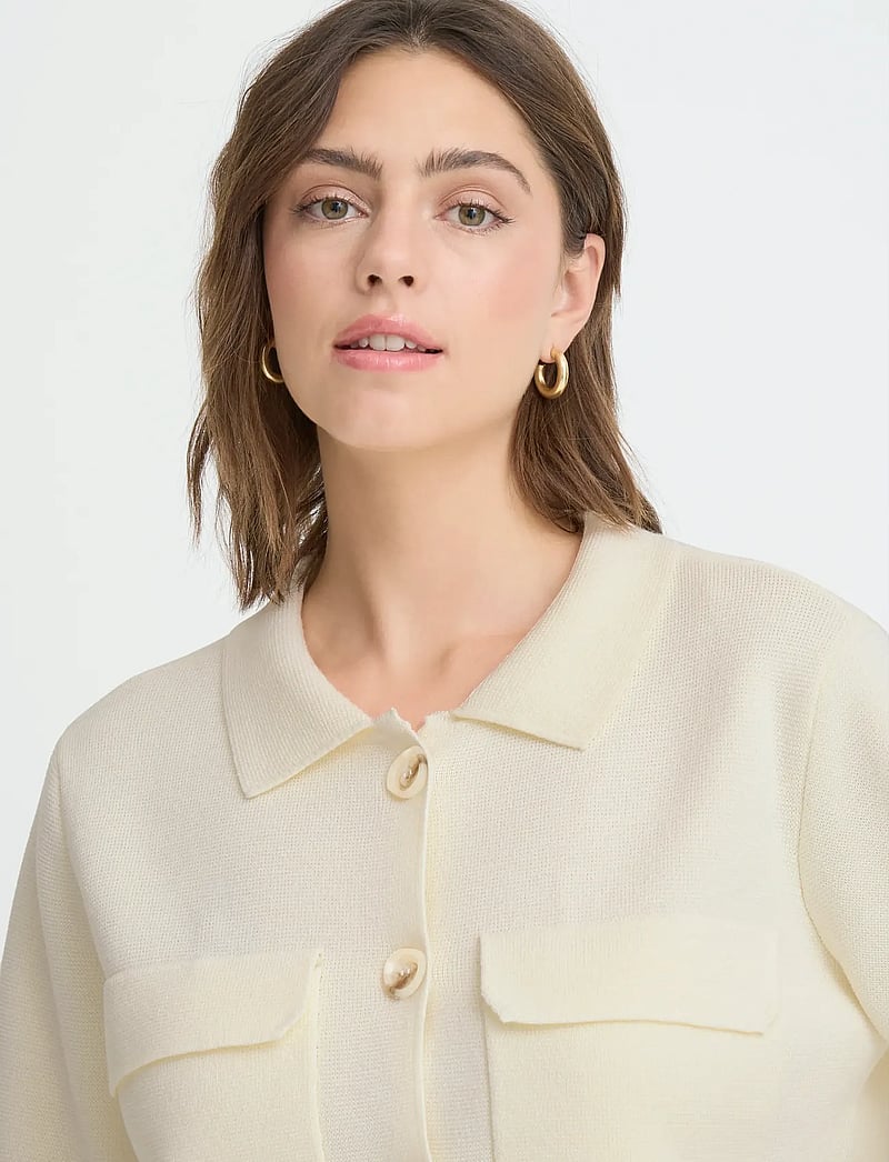 Fransa - FRITA CAR 1 - overshirts - whisper white - 5