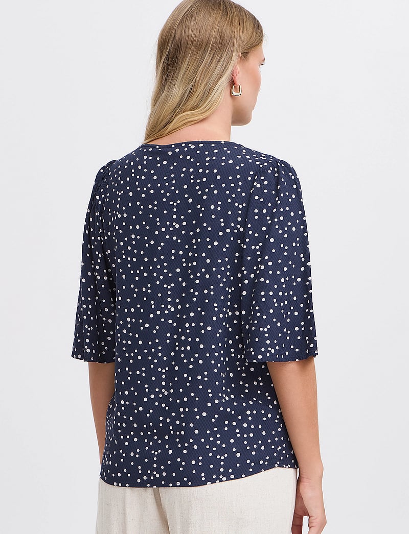 Fransa - FRKAMMA BL 2 - kortärmade blusar - navy blazer art - 5