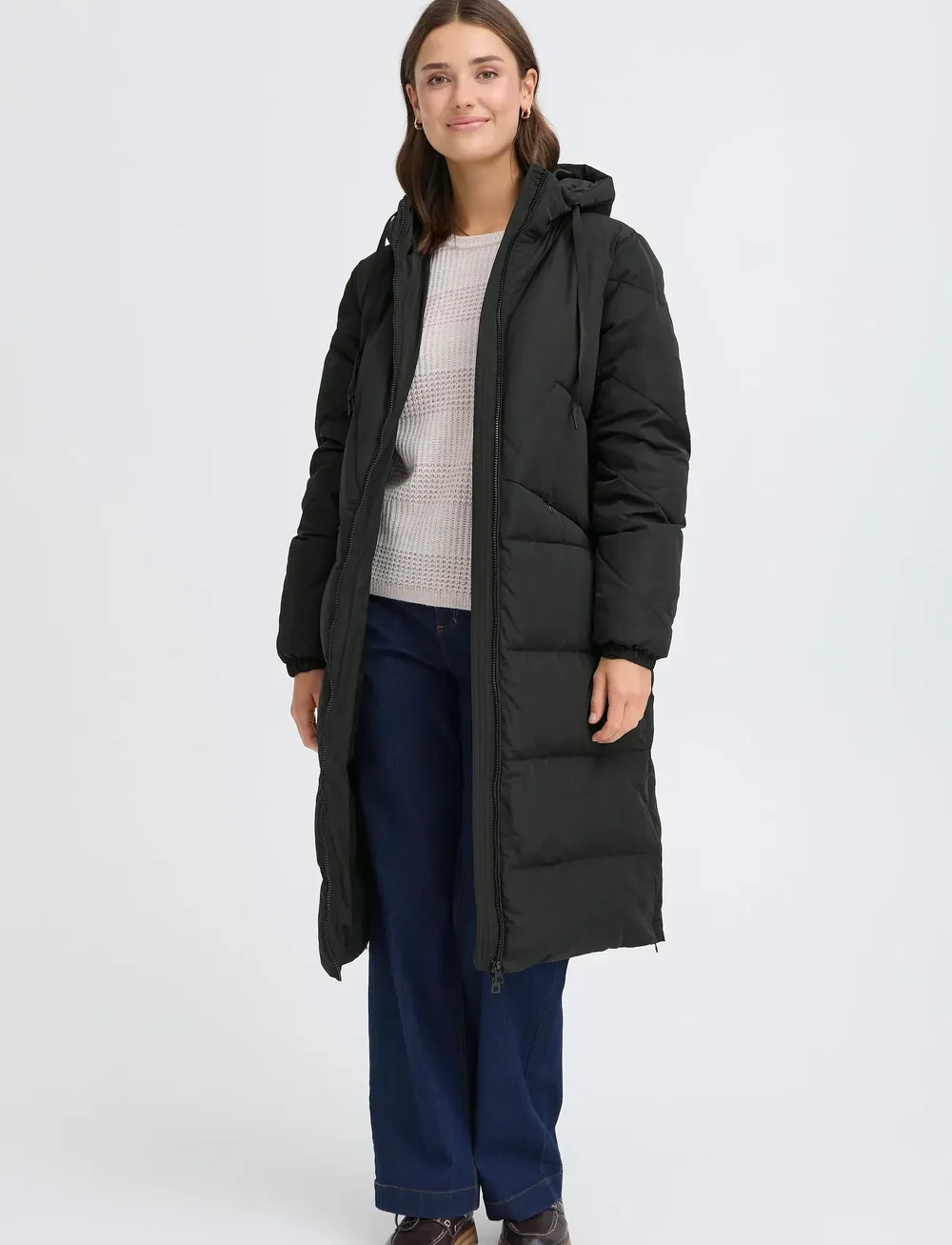 Fransa - FRESTELLA JA 1 - dunfrakker - black - 0