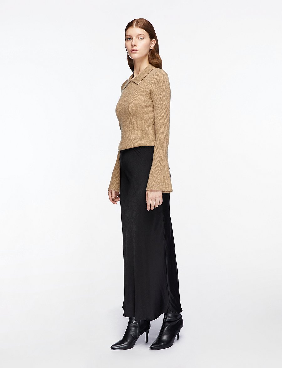 Fransa - FRLOREN SK 1 - satin skirts - black - 3