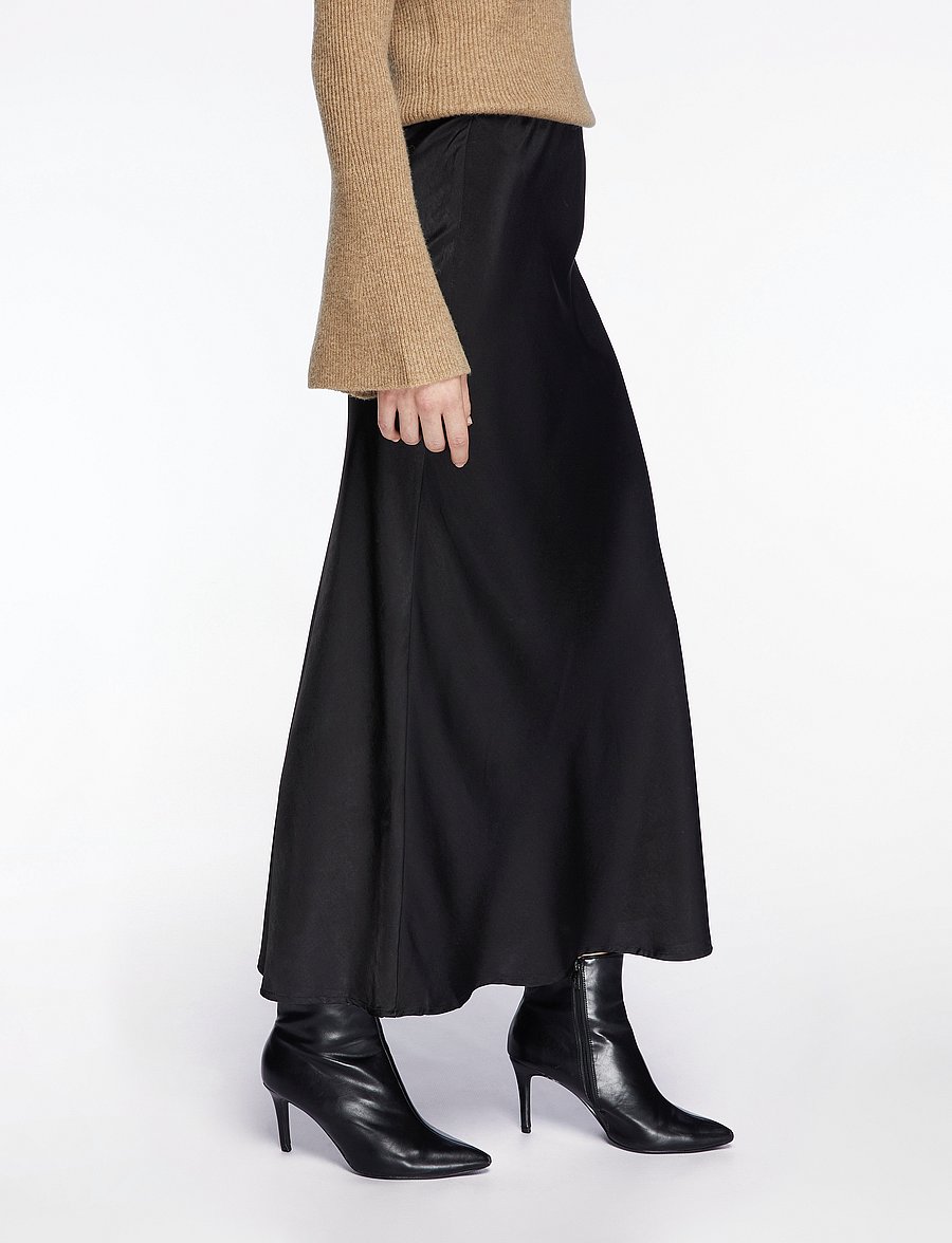 Fransa - FRLOREN SK 1 - satin skirts - black - 5