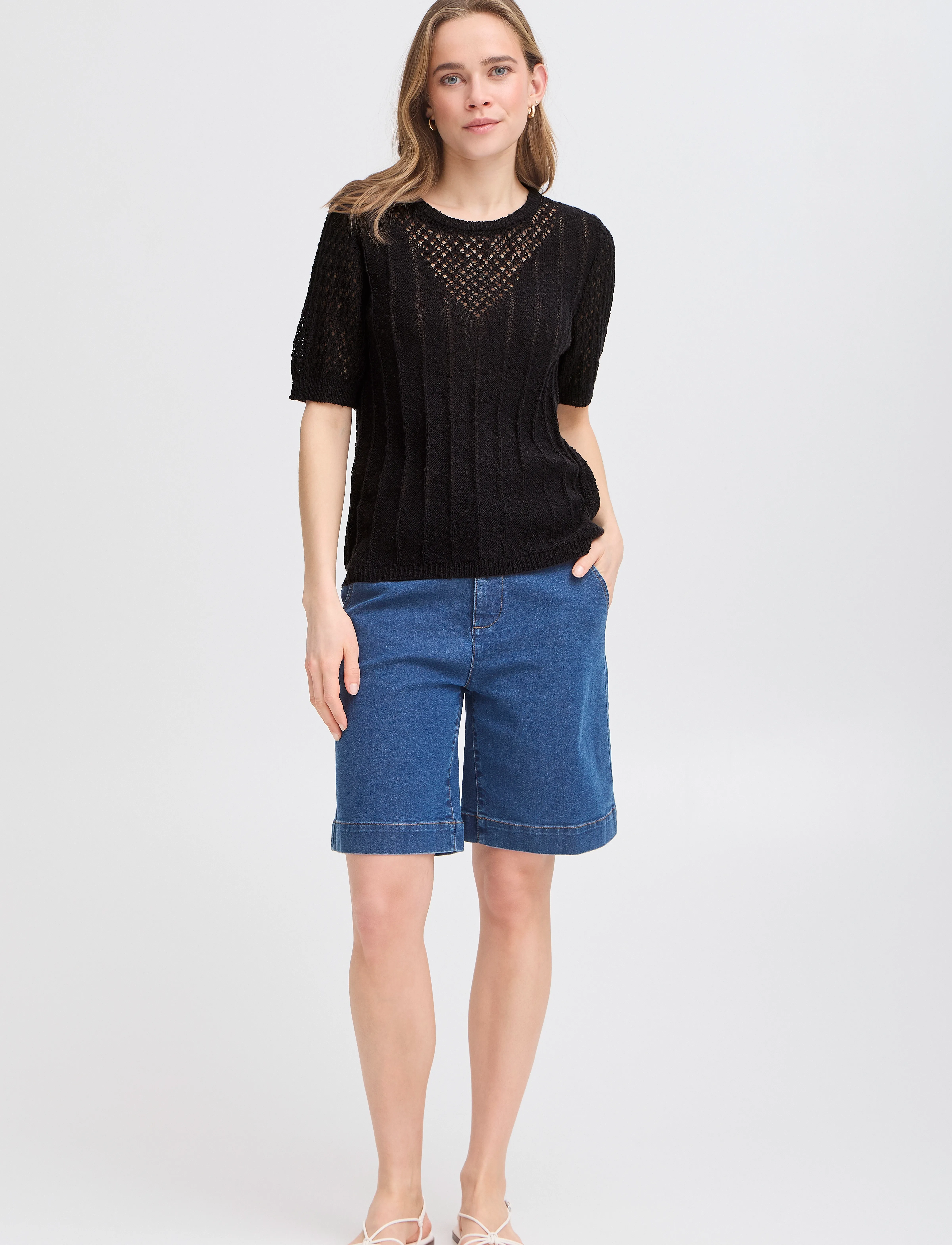 Fransa - FRODETTA PU 1 - pullover - black - 3