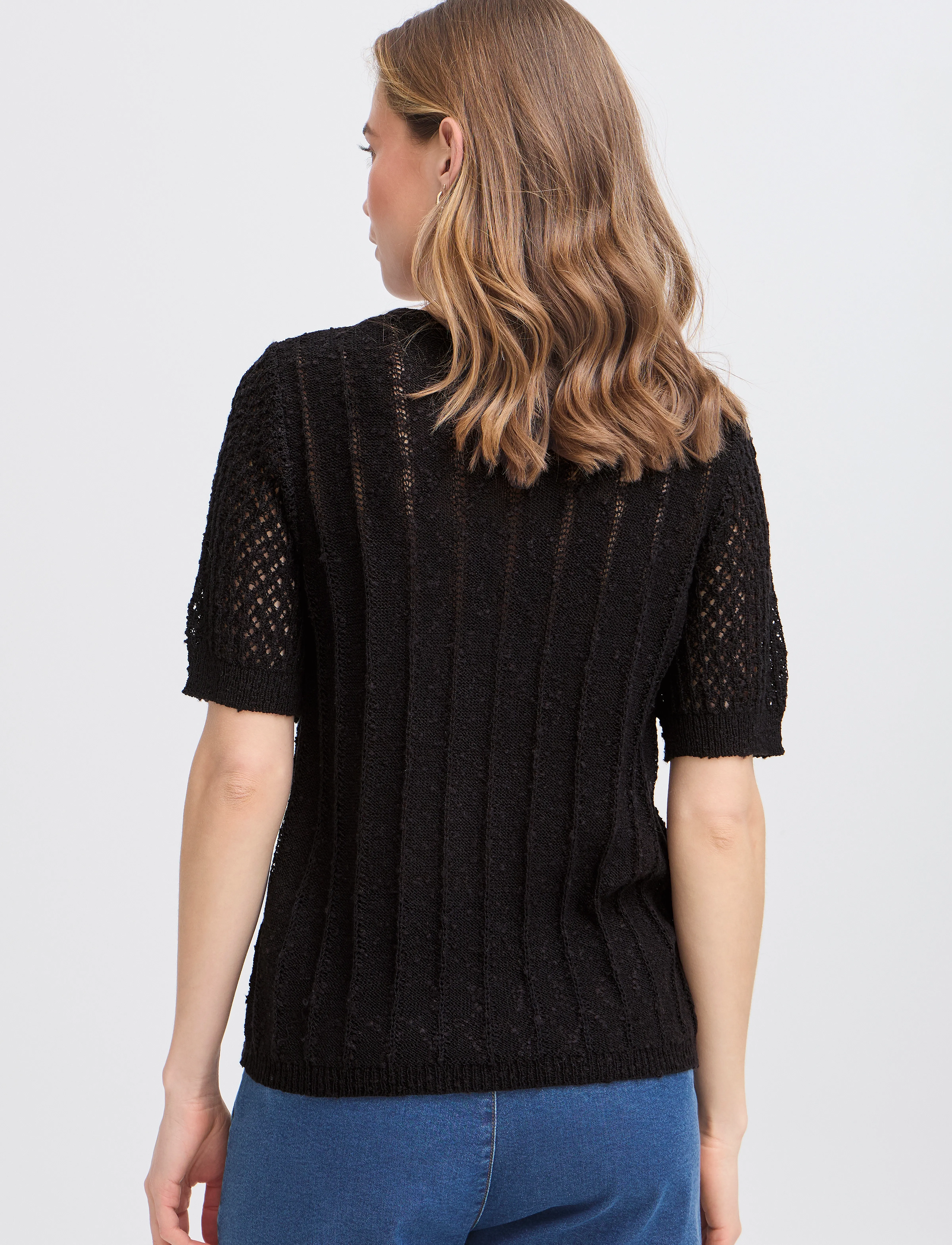Fransa - FRODETTA PU 1 - pullover - black - 5