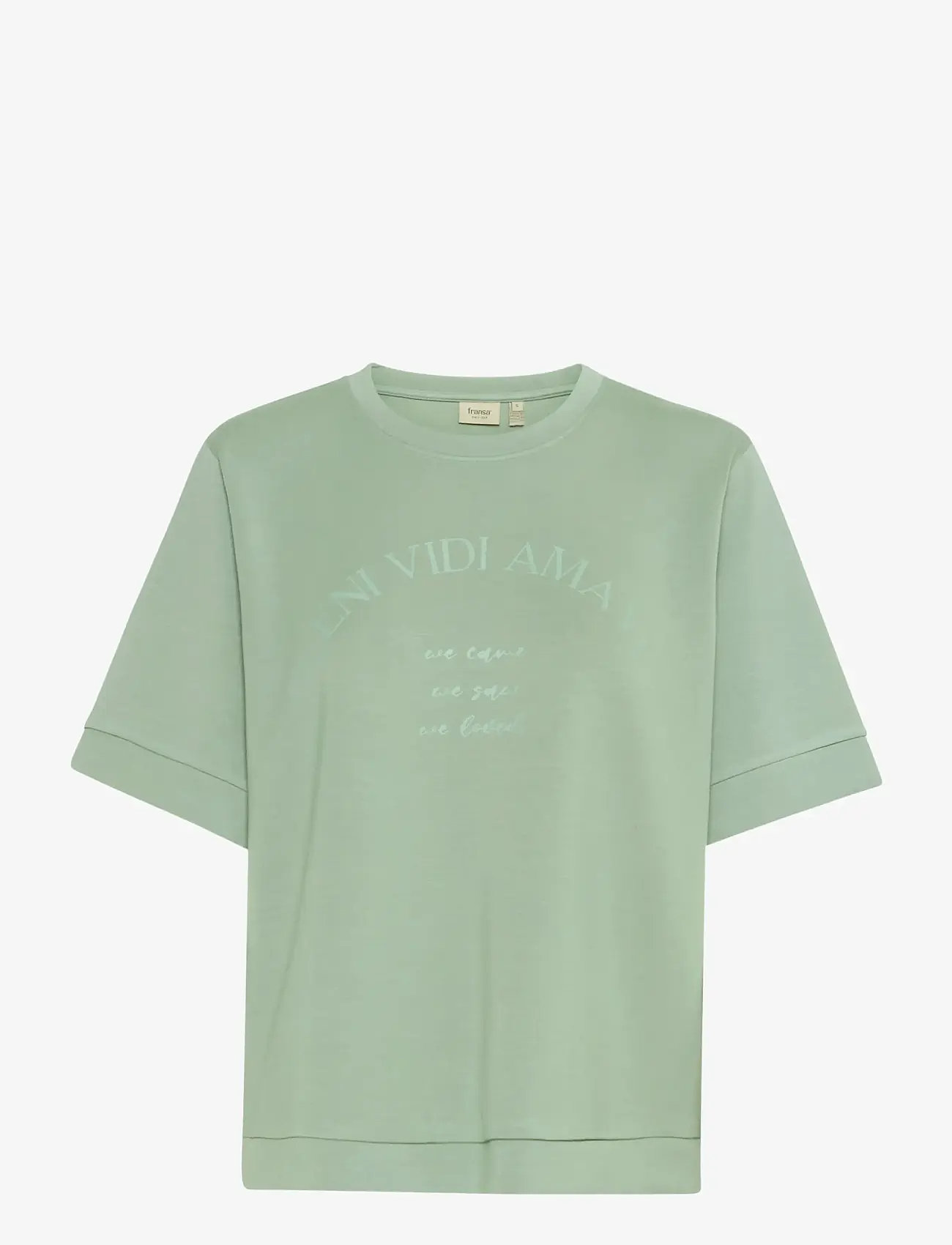 Fransa - FRAURORA TEE 1 - kapuzenpullover - iceberg green mix - 0