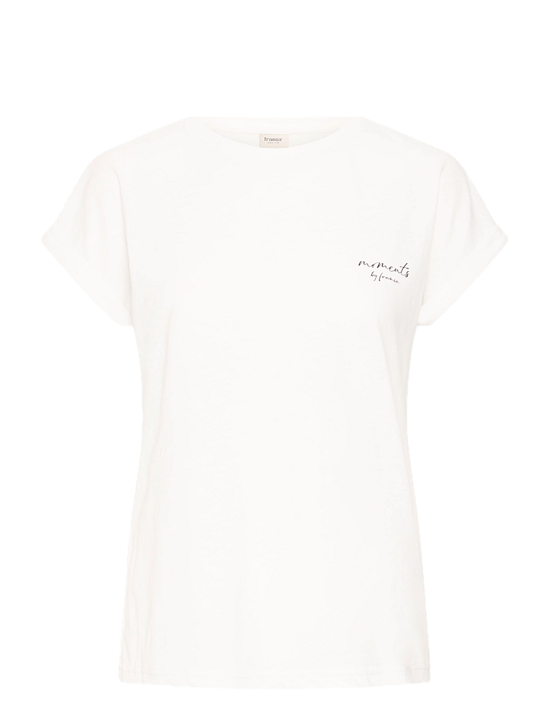 Fransa - FRMATINA TEE 1 - t-shirts - blanc de blanc mix - 1