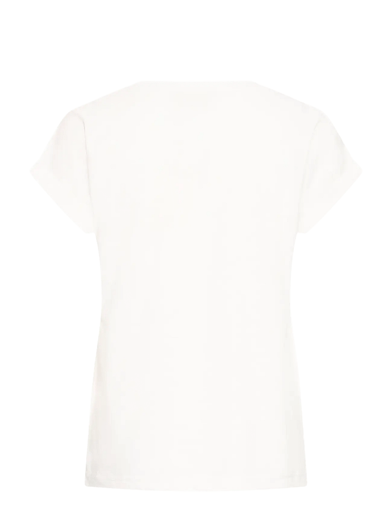 Fransa - FRMATINA TEE 1 - t-shirts - blanc de blanc mix - 2