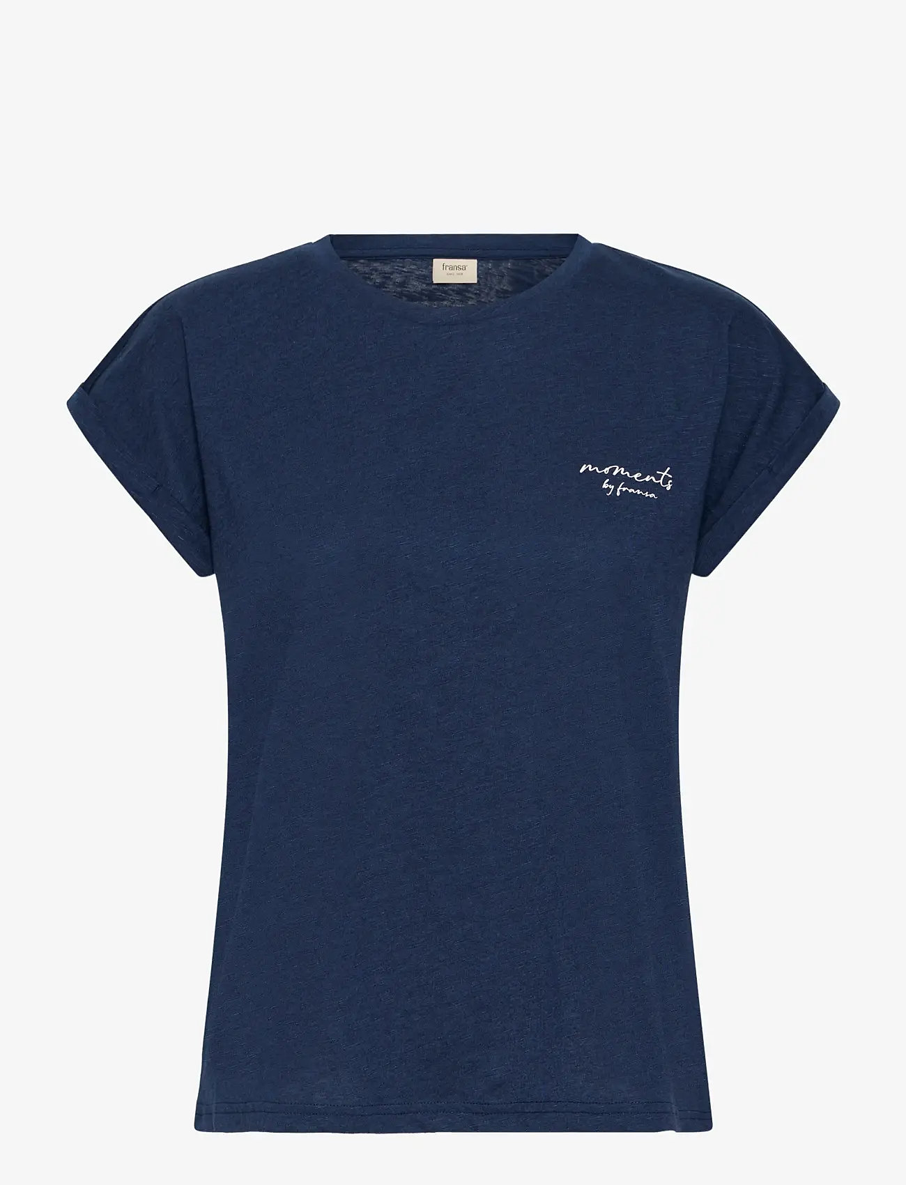 Fransa - FRMATINA TEE 1 - t-shirts - navy blazer mix - 1