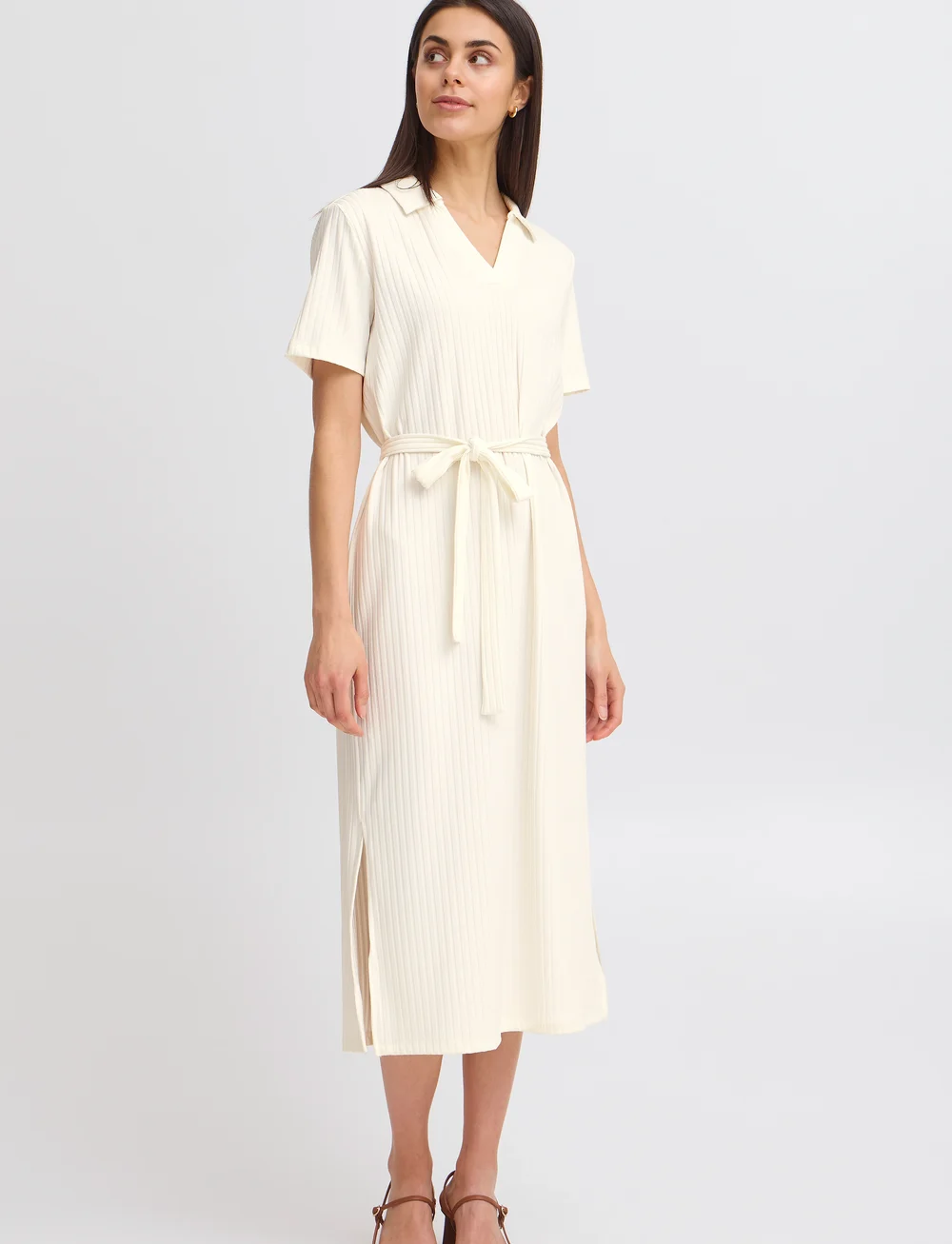 Fransa - FRZAHIA DR 1 - t-shirt dresses - whisper white - 4