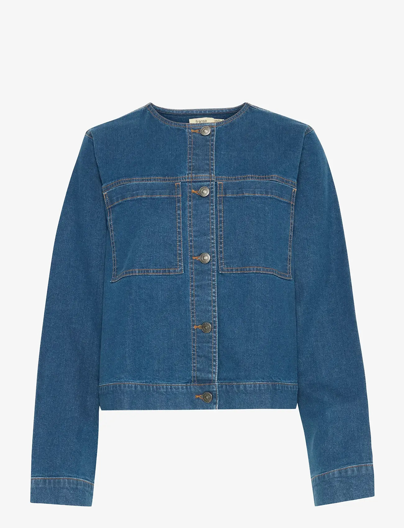 Fransa - FRDENIMA JA 2 - frühlingsjacken - mid blue denim - 0