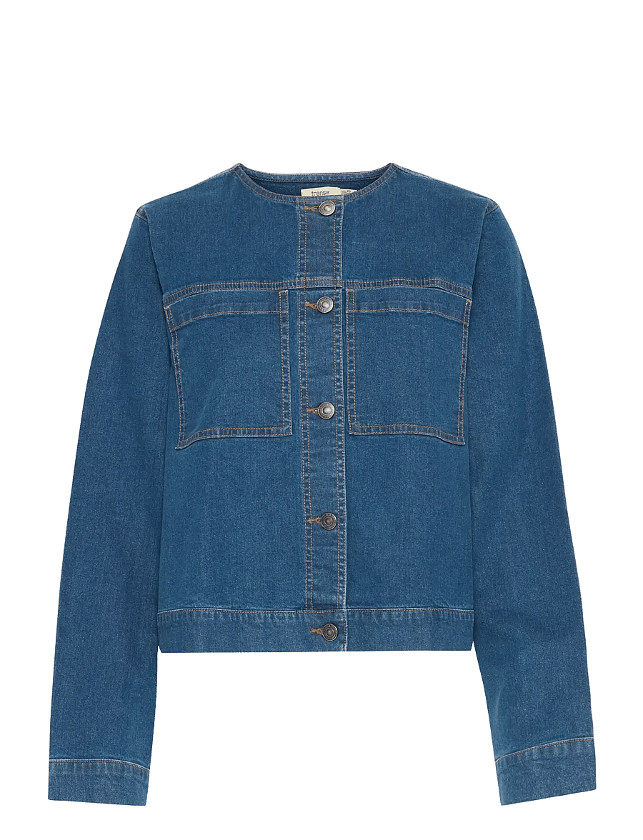Fransa - FRDENIMA JA 2 - denim jackets - mid blue denim - 1