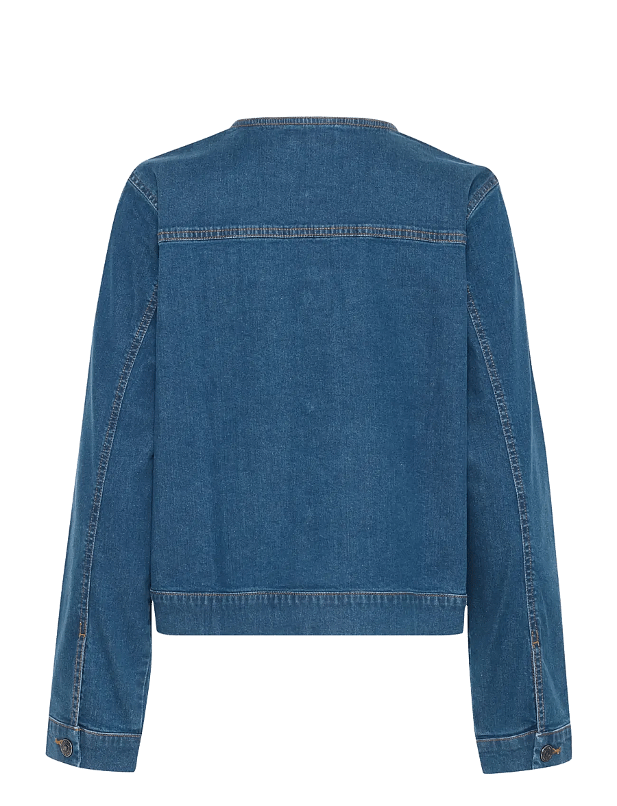 Fransa - FRDENIMA JA 2 - denim jackets - mid blue denim - 2