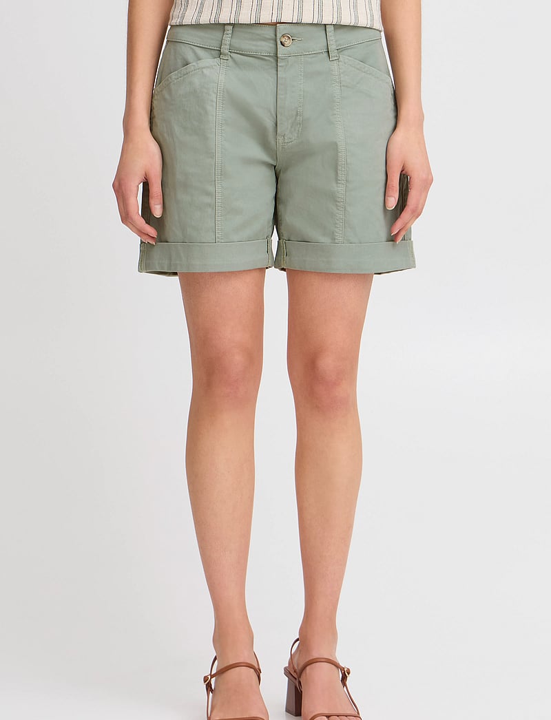 Fransa - FRBENJI SHO 2 - chino-shorts - iceberg green - 4