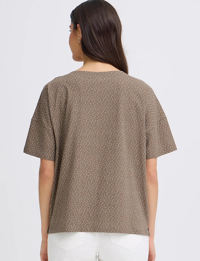 Fransa - FRSIVA TEE 7 - t-shirts - dot dots mountain t. white dot - 4