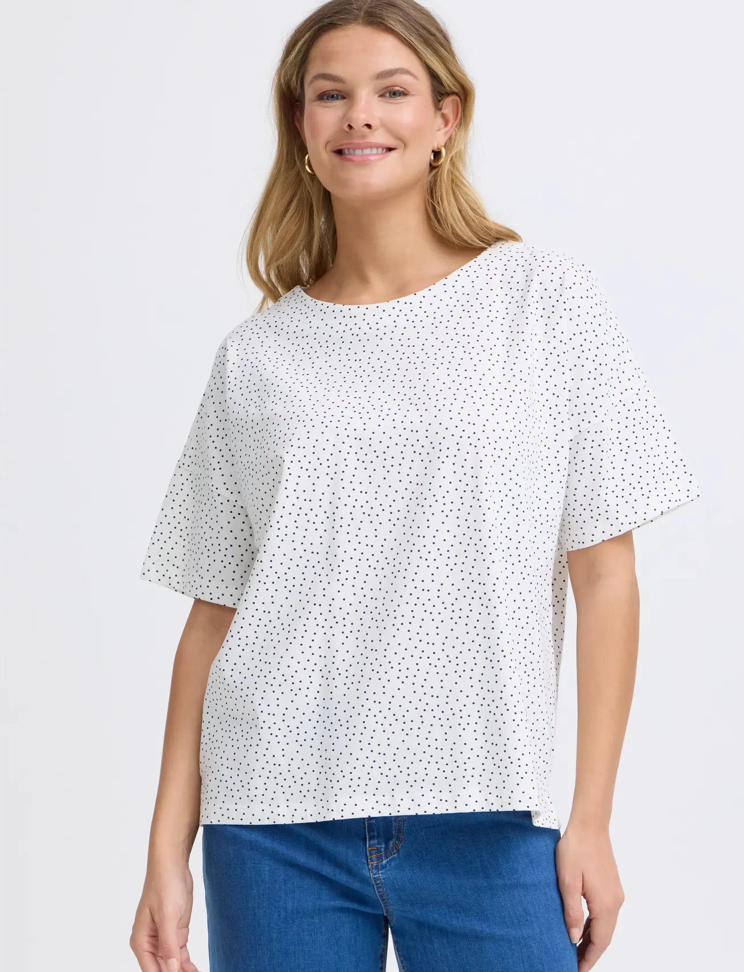 Fransa - FRSIVA TEE 7 - lägsta priserna - dot dots navy b. - 3