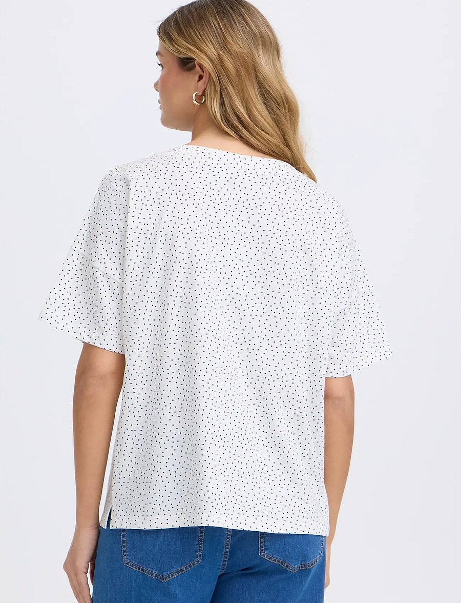 Fransa - FRSIVA TEE 7 - t-shirts - dot dots navy b. - 4